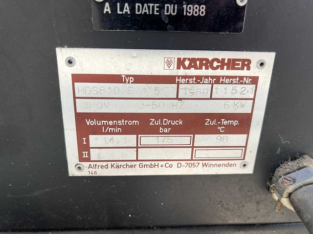 Kärcher hds 810se hogedrukreiniger - afbeelding 8 van  8