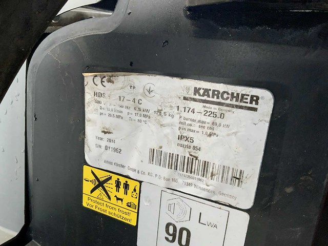 Kärcher hds 9/17-4c industriële diesel hogedrukreiniger - afbeelding 6 van  6