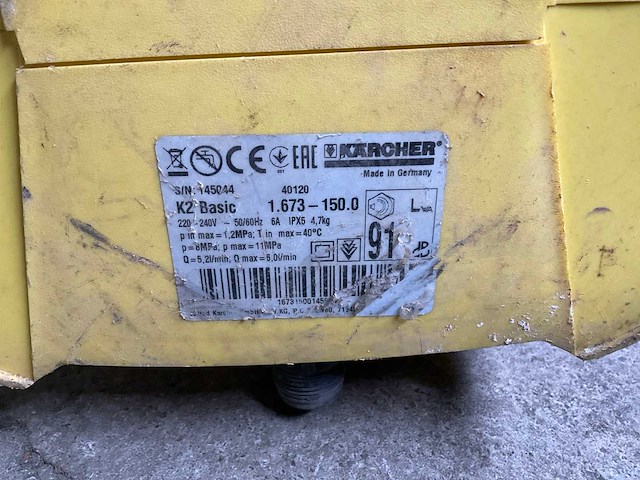 Kärcher k2 basic hogedrukreiniger - afbeelding 2 van  2