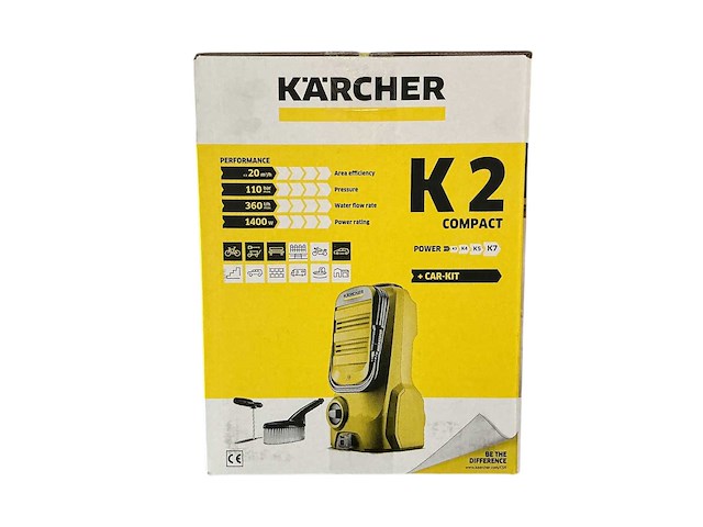 Kärcher k2 compact + car kit hogedrukreiniger (2x) - afbeelding 1 van  4