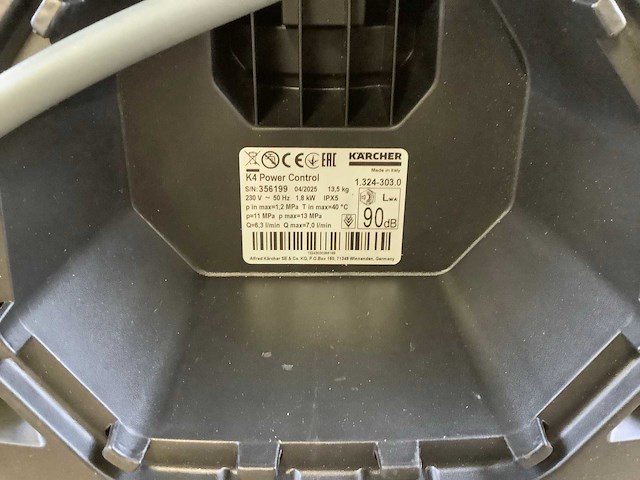 Kärcher k4 hogedrukreiniger - afbeelding 5 van  8