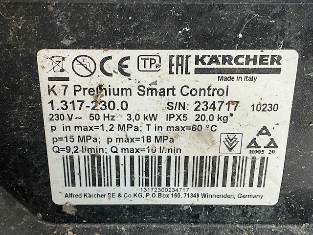 Kärcher k7 premium smart control hogedrukreiniger - afbeelding 7 van  7