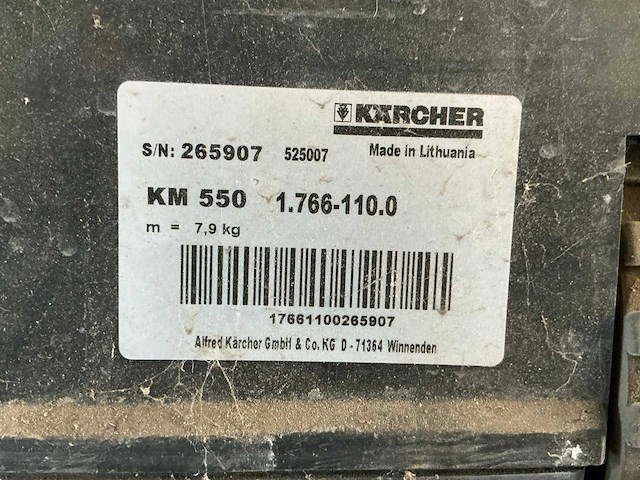 Karcher km550 veegmachine - afbeelding 5 van  5