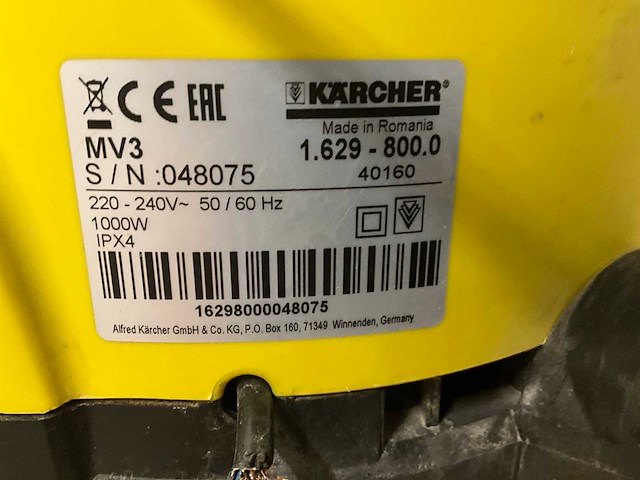 Kärcher mv3 industriële stofzuiger - afbeelding 6 van  6