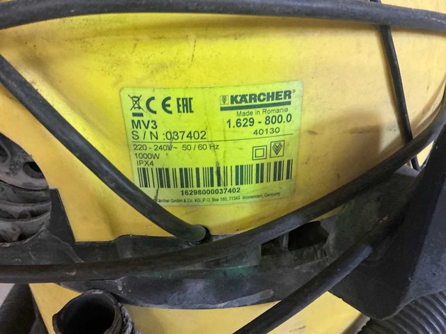 Karcher mv3 industriële stofzuiger - afbeelding 3 van  4