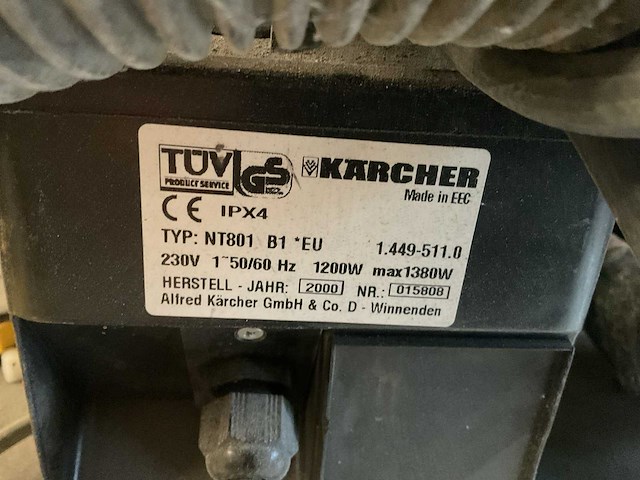 Kärcher nt 801 b1 s industriële stofzuiger - afbeelding 3 van  4