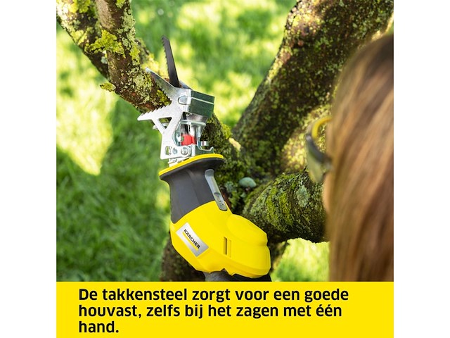 Kärcher pgs 4-18 accu-kettingzaag 8 v voor het snoeien van takken - afbeelding 3 van  5