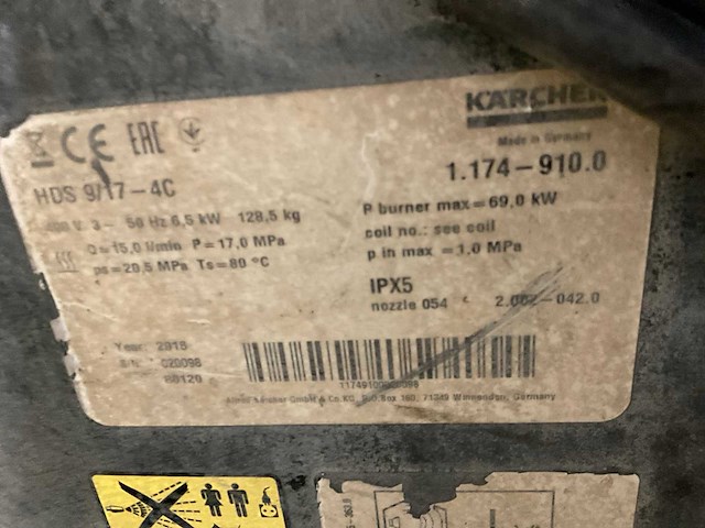 Kärcher rm110 hogedrukreiniger - afbeelding 2 van  2