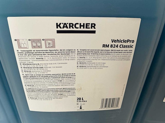 Kärcher rm824classic professionele glansdroger 20liter - afbeelding 4 van  5