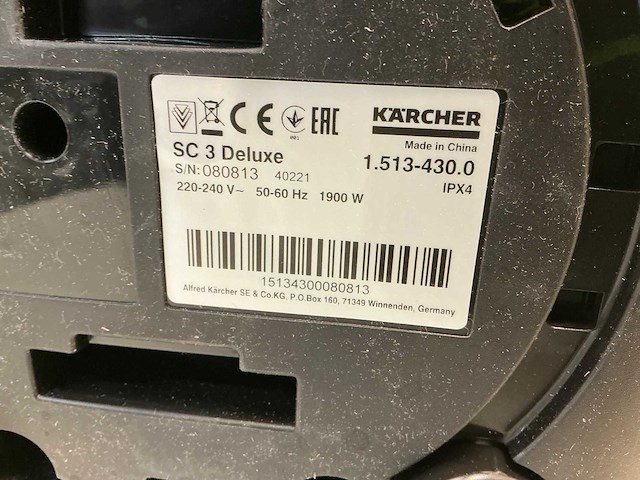 Kärcher sc 3 deluxe stoomreiniger - afbeelding 6 van  7