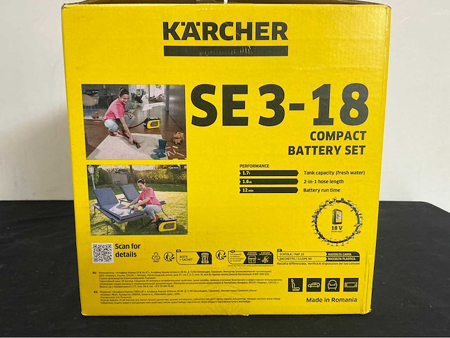 Kärcher se3-18 compact sproei/ extractie stofzuiger - afbeelding 2 van  3