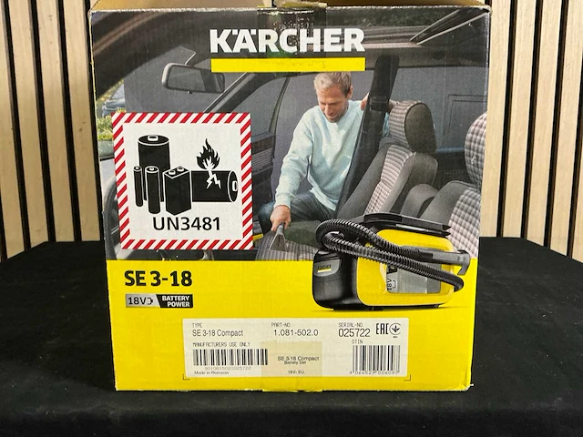Kärcher se3-18 compact sproei/extractie stofzuiger - afbeelding 4 van  5
