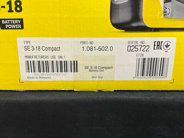 Kärcher se3-18 compact sproei/extractie stofzuiger - afbeelding 1 van  5