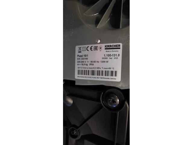 Kärcher type puzzi 10\1 tapijtreiniger - afbeelding 3 van  3