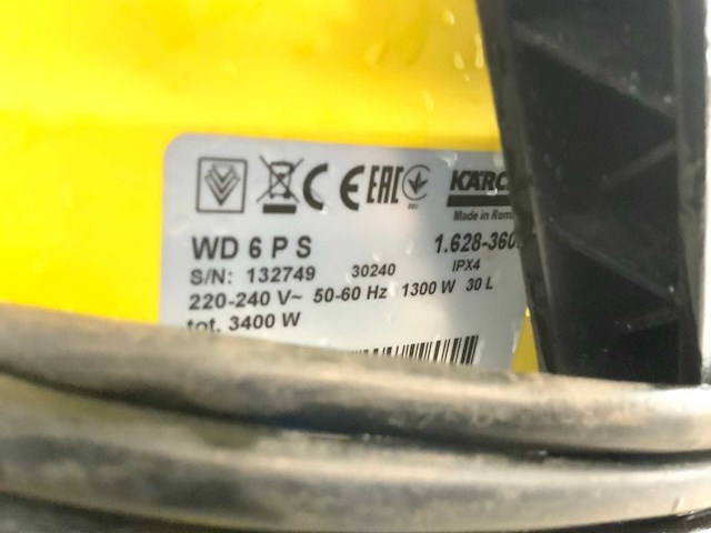 Kärcher wd 6 ps industriële stofzuiger - afbeelding 6 van  6