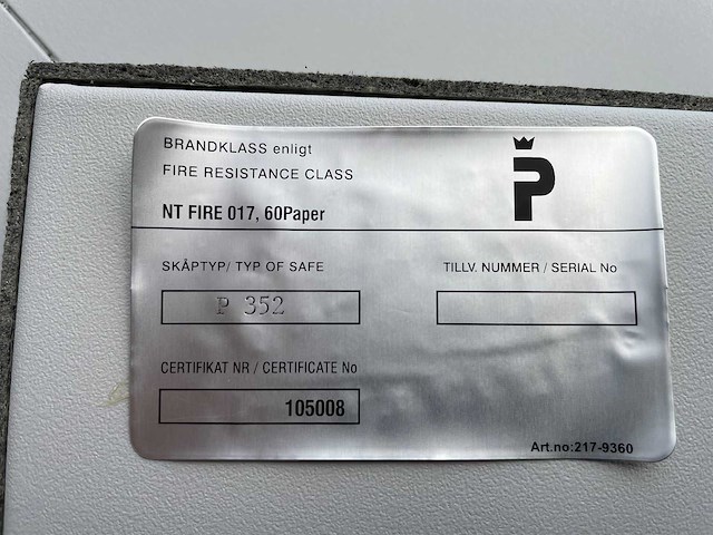 Kardex - p 352 - brandwerende kast - afbeelding 7 van  10