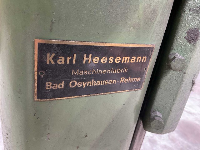 Karl heesemann langbandschuurmachine - afbeelding 6 van  6