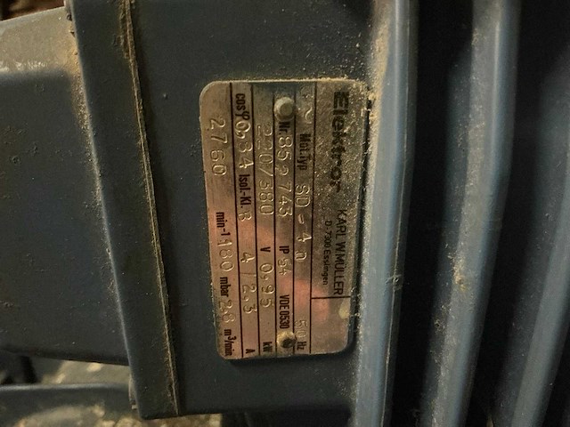 Karl w muller sd-4n 0,85kw elektromotor (4x) - afbeelding 7 van  9