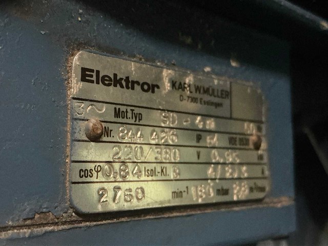 Karl w muller sd-4n 0,85kw elektromotor (4x) - afbeelding 9 van  9