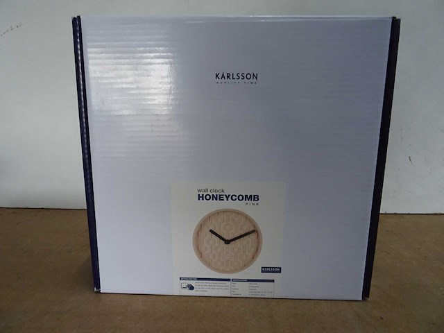 Karlsson - honeycomb - wandklok (20x) - afbeelding 2 van  2