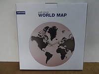 Karlsson - world map - wandklok (20x) - afbeelding 1 van  1