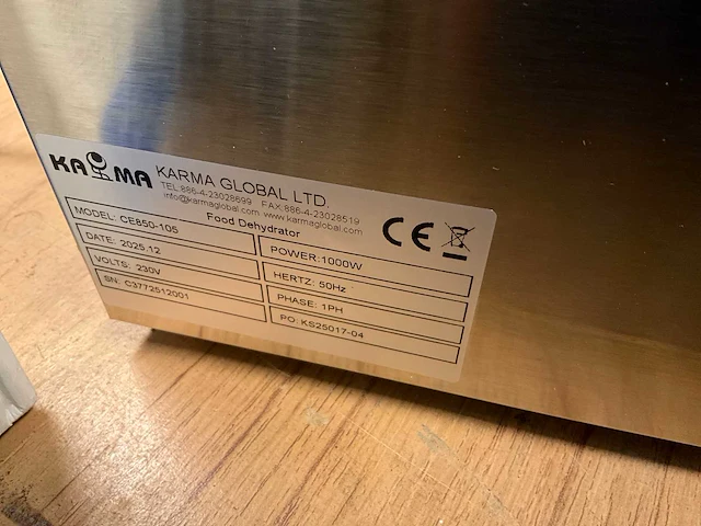 Karma - ce850-105 - voedseldroger - afbeelding 7 van  7