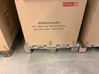 Karo - badkamermeubel grey oak 60 cm + wastafel - afbeelding 3 van  9
