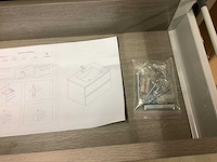 Karo - badkamermeubel grey oak 80 cm + wastafel - afbeelding 8 van  9