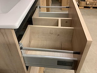 Karo - badkamermeubel natural oak 60 cm + wastafel - afbeelding 6 van  9