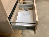 Karo - badkamermeubel natural oak 60 cm + wastafel - afbeelding 7 van  9
