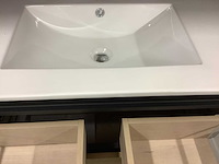 Karo - badkamermeubel natural oak 80 cm + wastafel - afbeelding 5 van  8