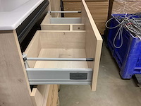 Karo - badkamermeubel natural oak 80 cm + wastafel - afbeelding 6 van  8