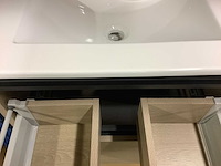 Karo - badkamermeubel walnut 60 cm + wastafel - afbeelding 5 van  9