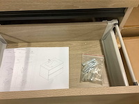 Karo - badkamermeubel walnut 60 cm + wastafel - afbeelding 8 van  9