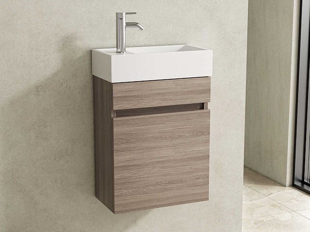 Karo - fontein + meubel grey oak 40 cm - afbeelding 1 van  6