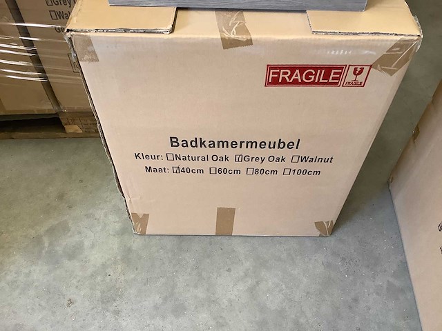 Karo - fontein + meubel grey oak 40 cm - afbeelding 3 van  6