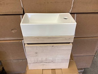 Karo - fontein + meubel natural oak 40 cm - afbeelding 2 van  6