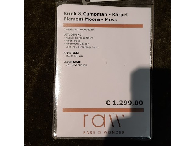 Karpet brink&campman, element moore, moss - afbeelding 2 van  5