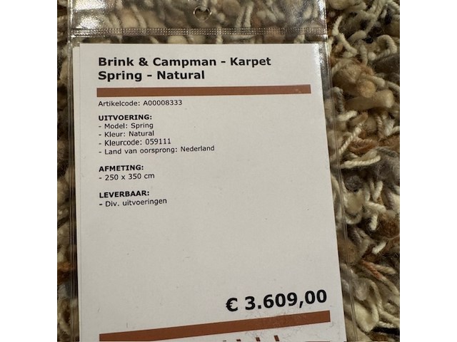 Karpet brink&campman, spring - natural - afbeelding 2 van  2
