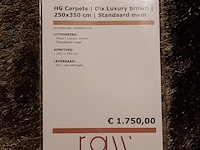Karpet hg carpets, dix, luxury brown - afbeelding 2 van  5