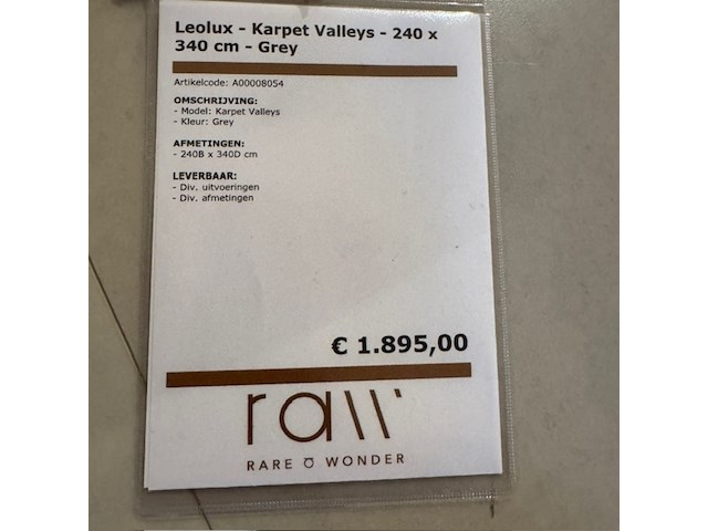 Karpet leolux, valles, grey - afbeelding 2 van  4