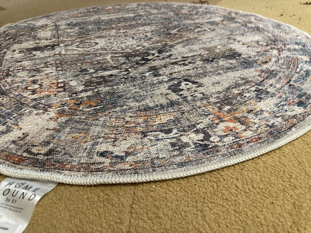 Karpet, meerkleurig, doorsnee 120 cm - afbeelding 2 van  2