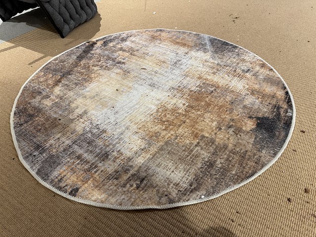 Karpet, meerkleurig, doorsnee 120 cm - afbeelding 1 van  2