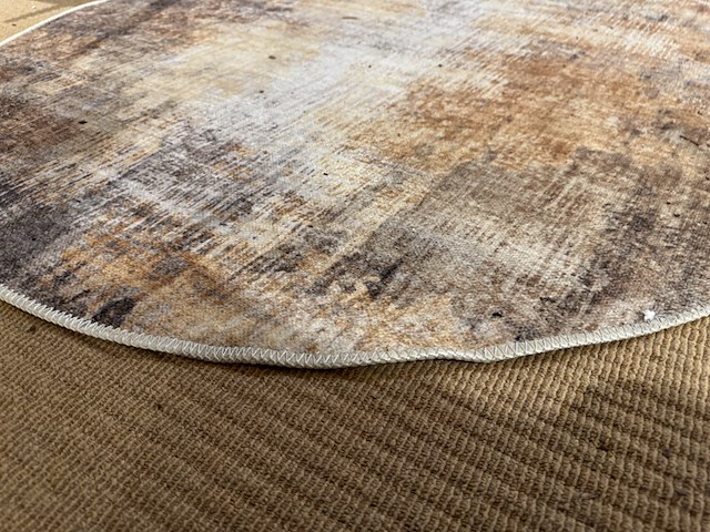 Karpet, meerkleurig, doorsnee 120 cm - afbeelding 2 van  2