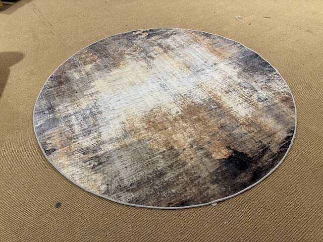 Karpet, meerkleurig, doorsnee 200 cm - afbeelding 1 van  3