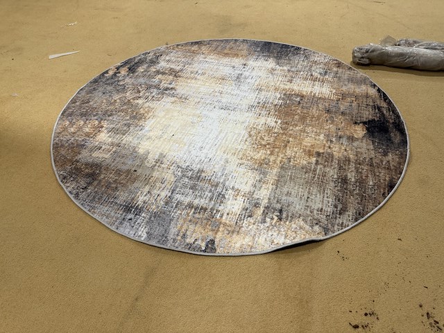 Karpet, meerkleurig, doorsnee 200 cm - afbeelding 1 van  3