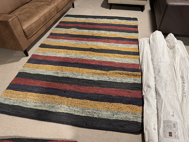 Karpet, meerkleurig leer - afbeelding 1 van  4