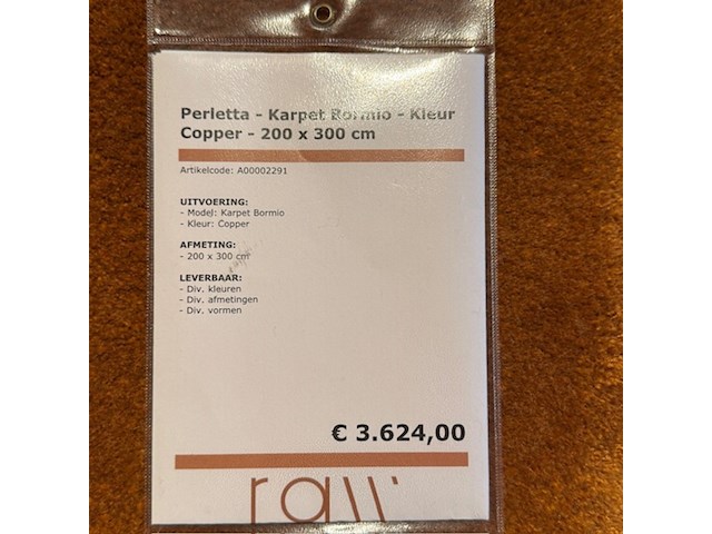 Karpet, perletta, bormio, copper - afbeelding 2 van  4