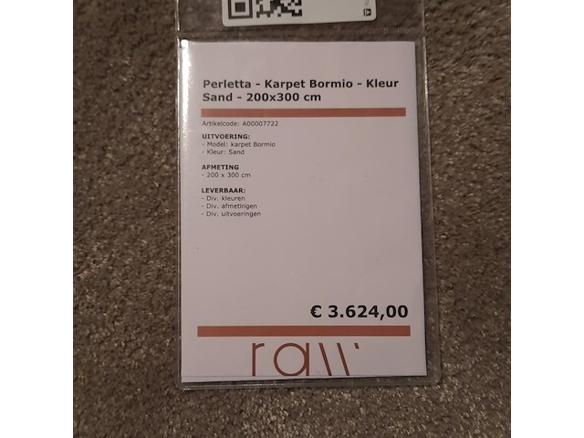 Karpet perletta, bormio, sand - afbeelding 2 van  5