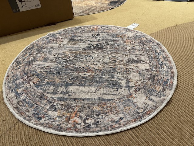 Karpet, rond, meerkleurig - afbeelding 3 van  4